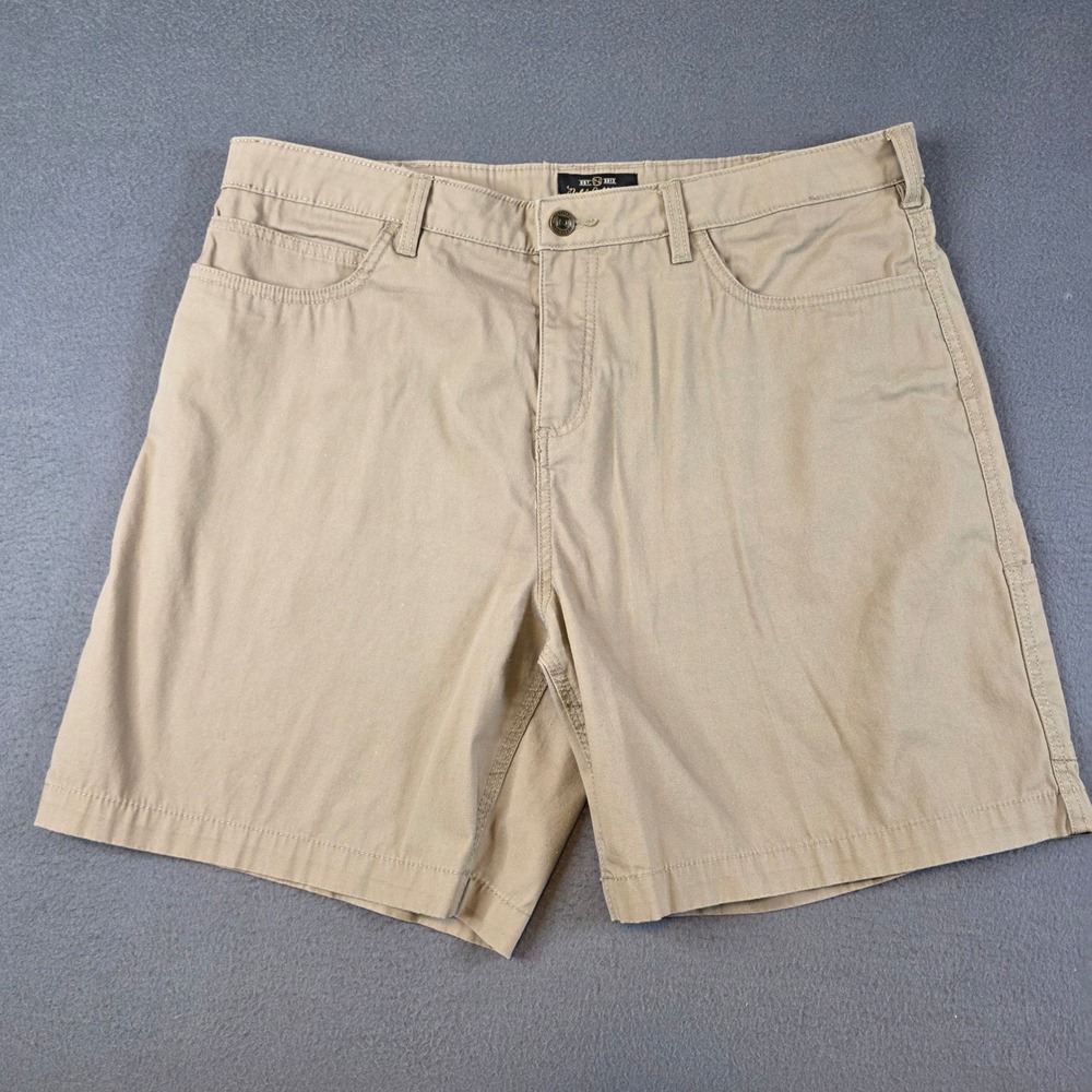 Noble Outfitters Canvas Cargo Shorts Womens 16 Tan Utility Workwear
